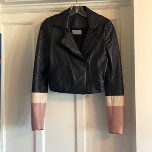 Preen leather cropped jacket